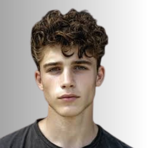 Penteado encaracolado para meninos