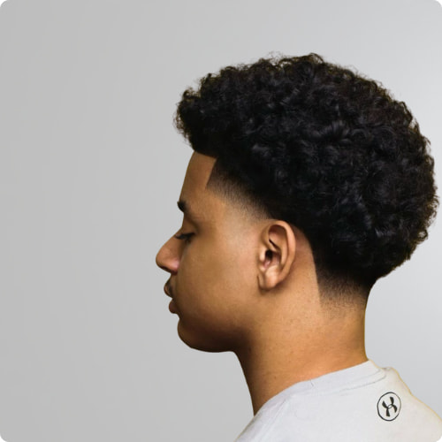 Afro Mid Taper Fade