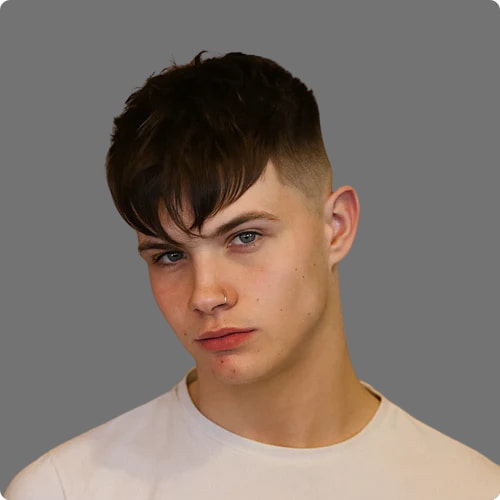 Angular Fringe Hair 