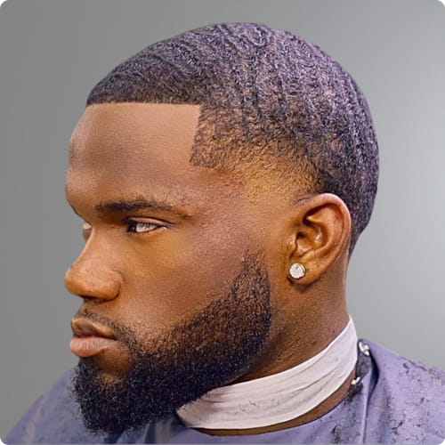 Bald Mid Taper Fade