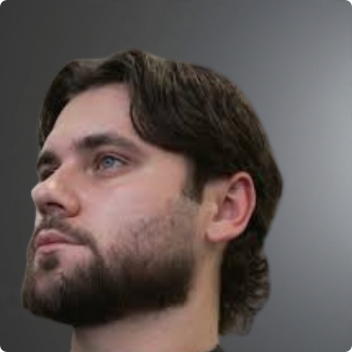 Beard  Middle Part 