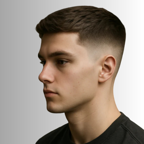 Blended Facial Taper Hairstyle