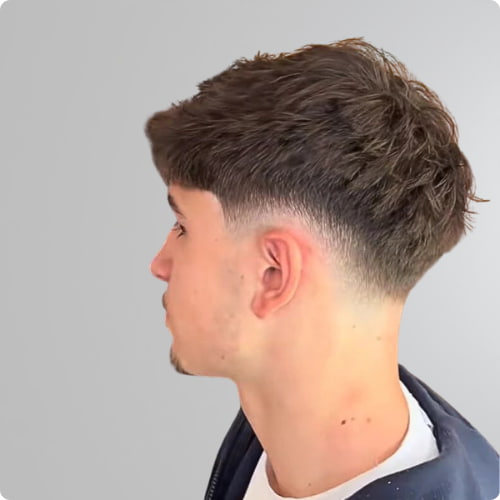 Blowout Mid Taper Fade