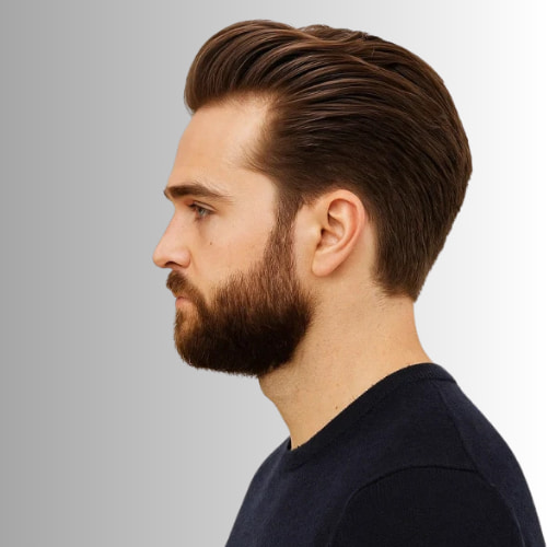 Brushed Back Classic Haircut