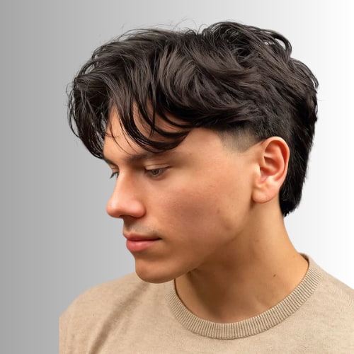 Center Split Volume Hairstyle