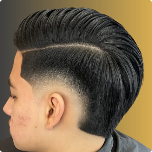 Comb Over Burst Fade