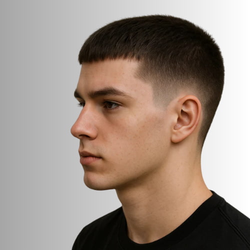 Cropped Fade Elegance Hairstyle