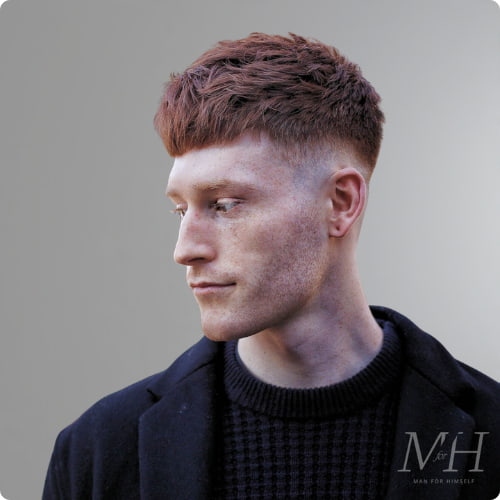 Cropped Fringe with a Skin Fade