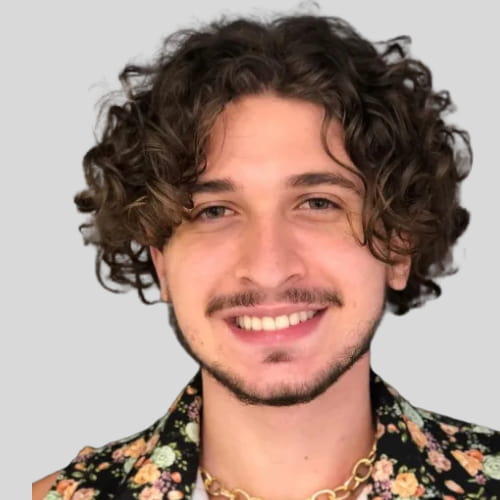 Curly Hair Middle Part