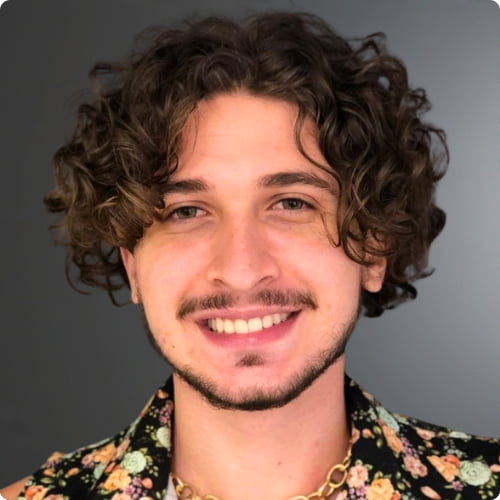 Curly Middle Part 