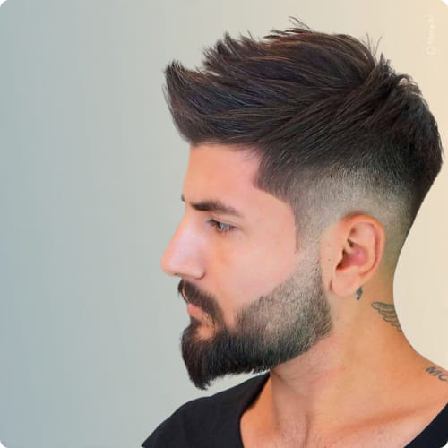 Drop Fade Faux Hawk