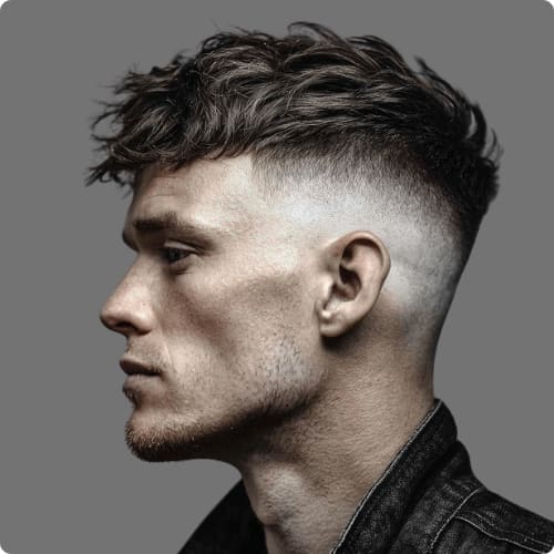 Fade Undercut with Fringe