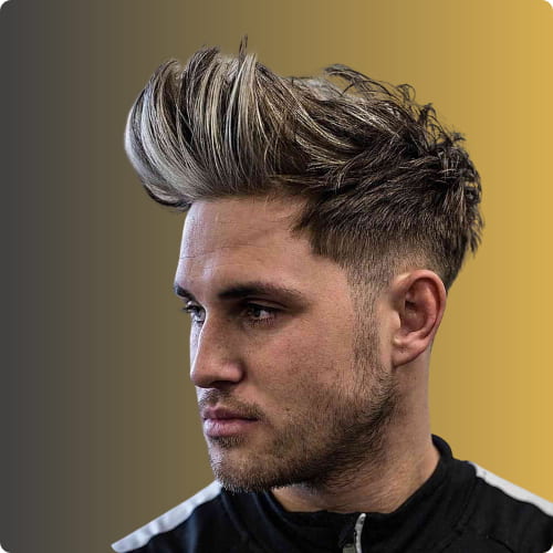 Faux Hawk Burst Fade