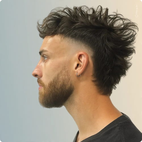 Faux Hawk Mullet