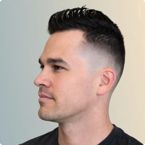 Faux Hawk Shaved Sides