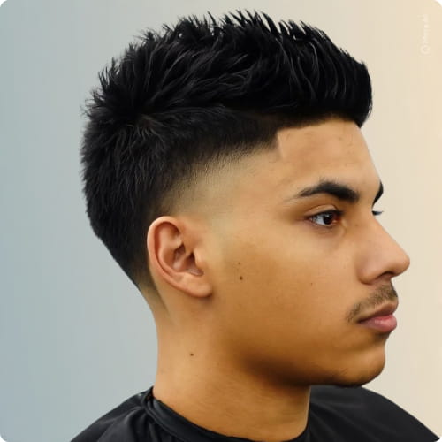 Faux Hawk Taper Fade