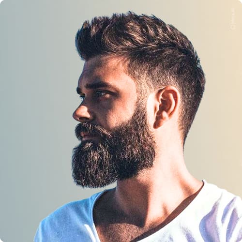 Faux Hawk with Beard