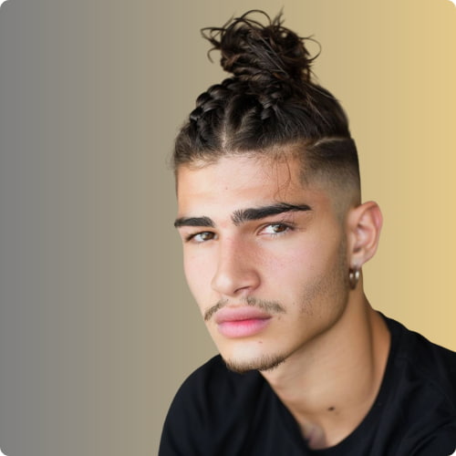 Corte curto com undercut estruturado