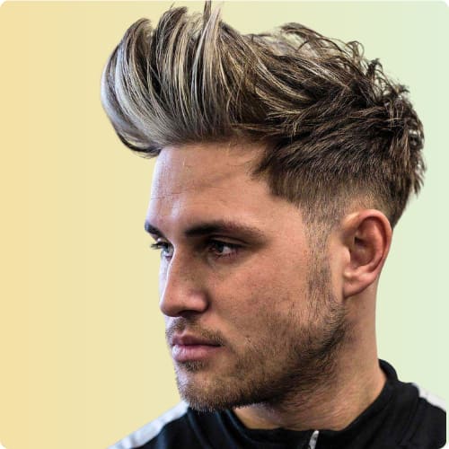 High Fade Faux Hawk