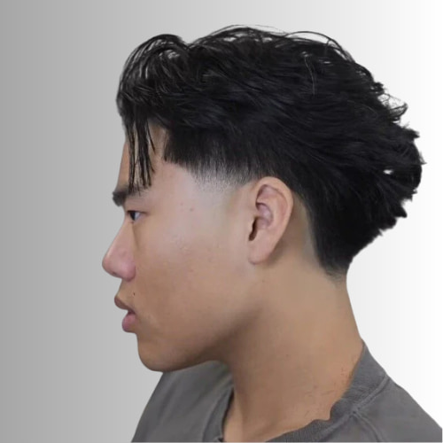Corte Blowout com Degradê Alto