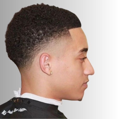 High Taper Fade com ondas