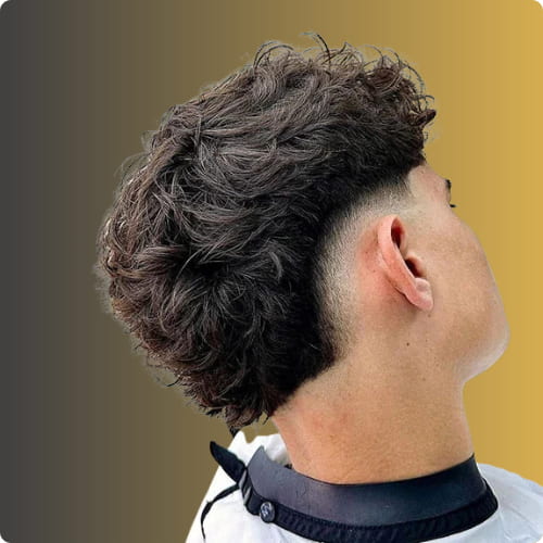 Long Hair Burst Fade