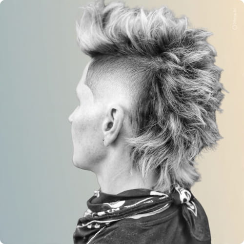Long Hair Faux Hawk