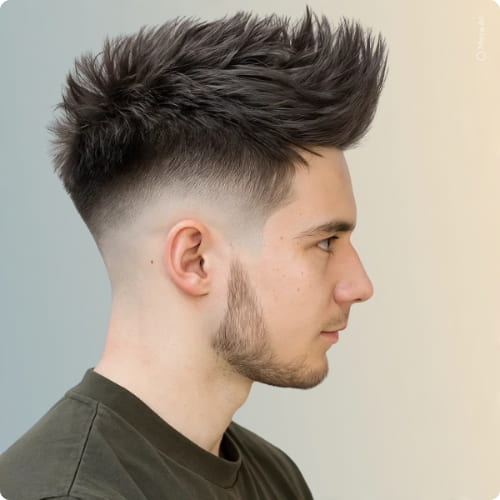 Low Fade Faux Hawk