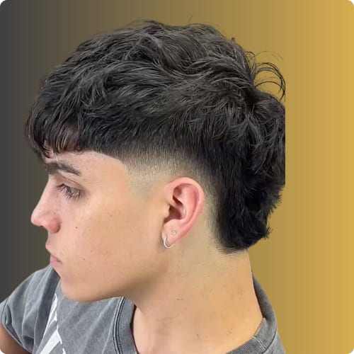 Low Taper Burst Fade