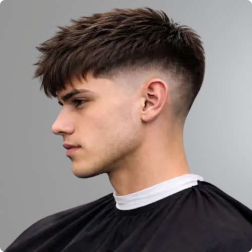 Mid Fade Textured Fringe