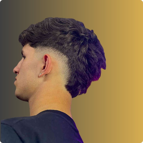 Mid Taper Burst Fade
