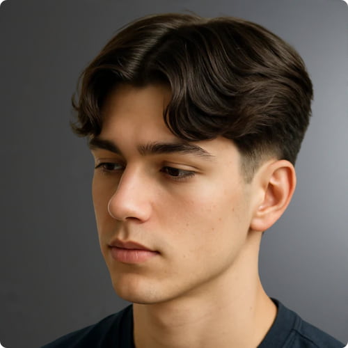 Middle Fade Haircut