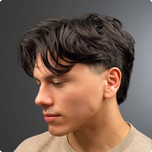 Middle Mullet Style