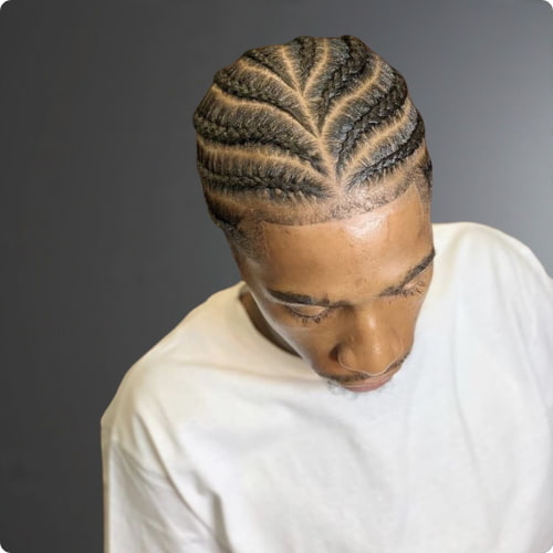Middle Part Braids 
