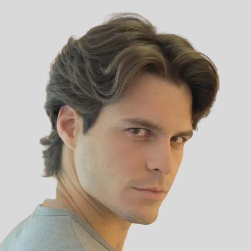 Middle Part Curtain Hair