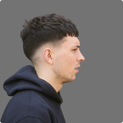 Modern Caesar with Taper Fade