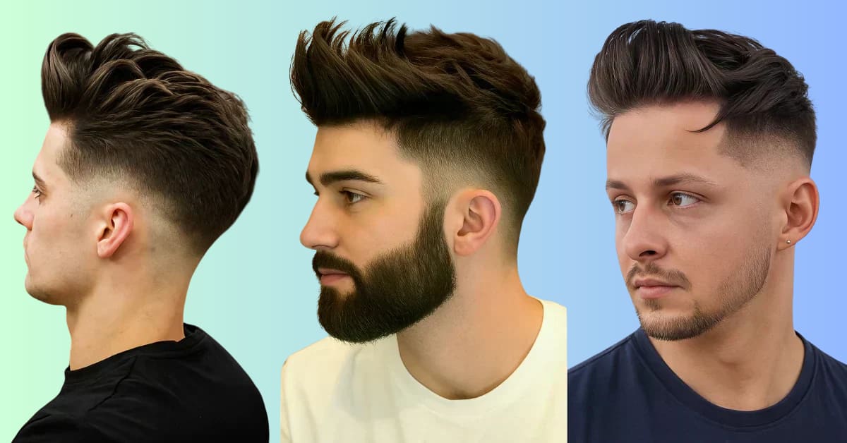 Cortes de cabelo com topete