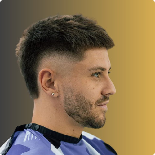 Short Hair Burst Fade