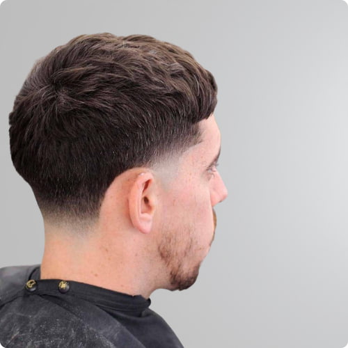 Short Hair Mid Taper Fade