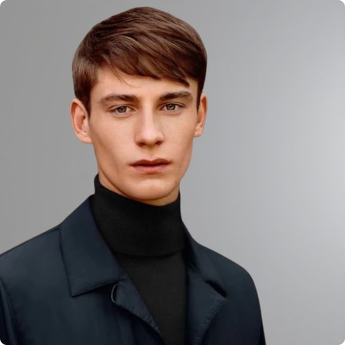 Side-Swept Fringe with a Taper