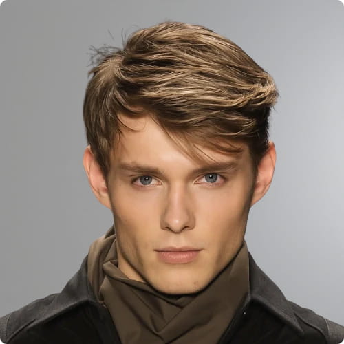 Side-Swept Textured Fringe