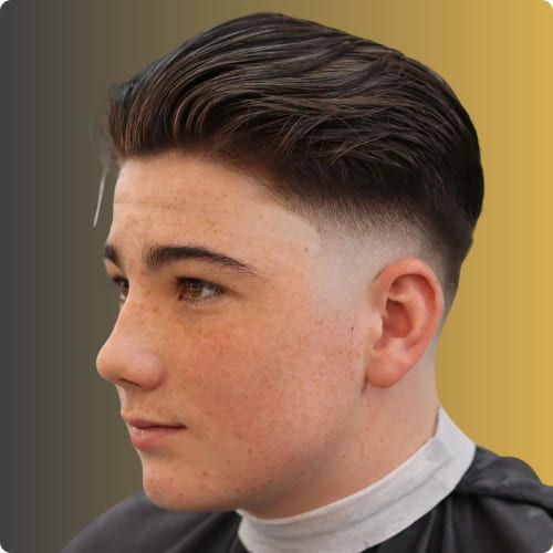 Slick Back Burst Fade