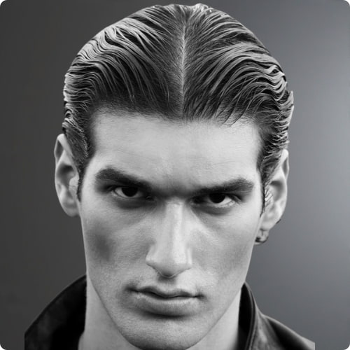 Slicked-Back Wet Look