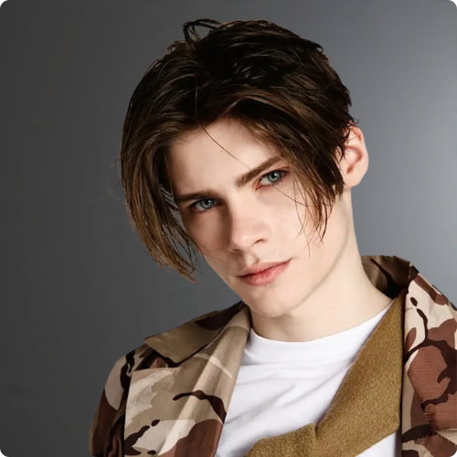 Slicked E-boy Haircut