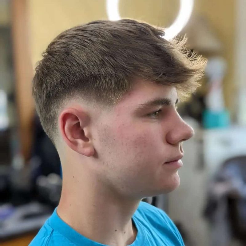 Swept Fringe with Low Fade