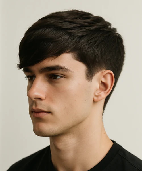 Swept Fringe with Mid Fade