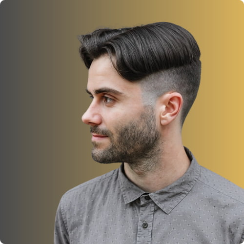 Corte Undercut com Sobreposição Deslizante