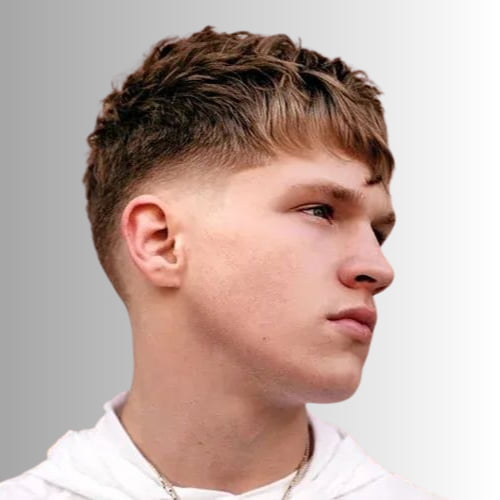 Temp Fade Straight Hair