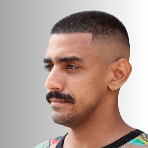 Temple Fade Buzz Cut
