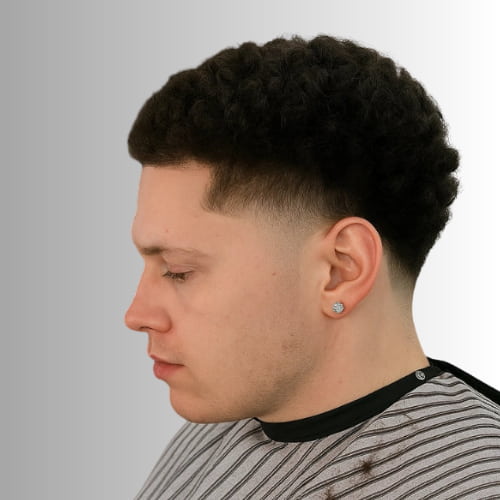 Temple Fade Curly Hair